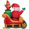 3.5ft. Airblown® Inflatable Santa and Elf in Sleigh